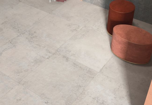 Midgley West Ghost Ivory Tile 36"x36" - Matte view 2