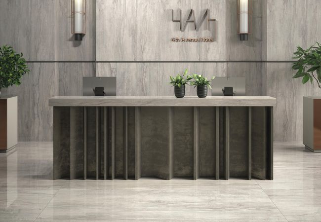 Midgley West Horizon Grey Mosaic Tile 2"x2" - Matte view 2