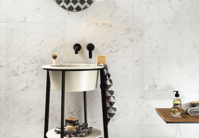 Midgley West Imperial Michelangelo Bianco Carrara Tile 12"x13" Provenzale - Polished view 2