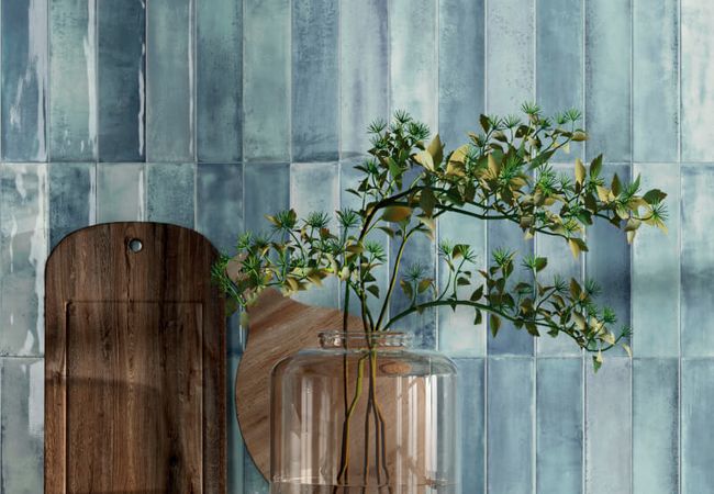 Midgley West Living Blue Tile 12"x24" - Glossy view 2