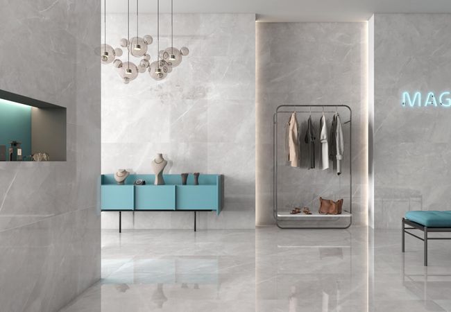 Midgley West Magda Perla Tile 24"x24" - Polished view 2