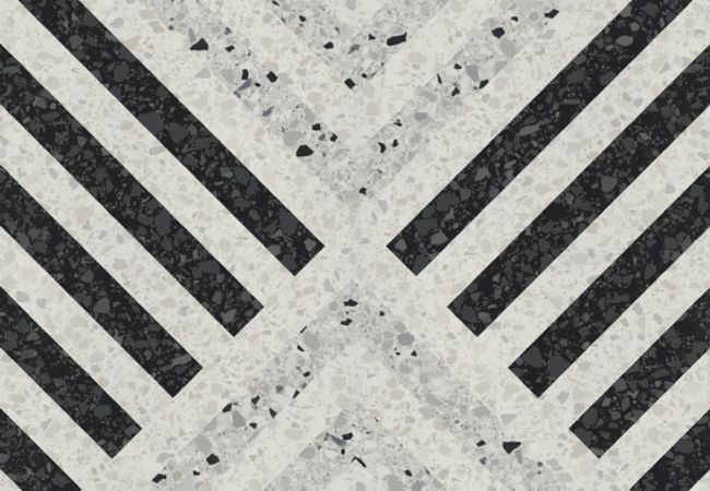 Midgley West Marmette Decoro Triangolo Tile 9"x9" - Matte