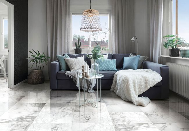 Midgley West Marmi Apuani White Tile 16"x24" - Natural view 2