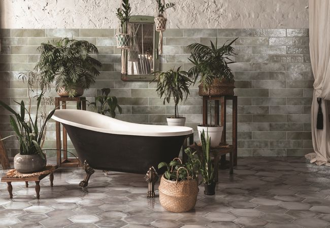 Midgley West Murano Verde Tile 4"x16" - Glossy view 2