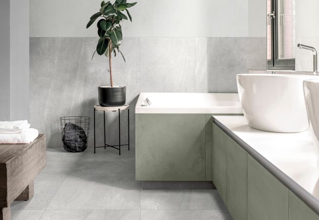 Midgley West Nature Bianco Tile 24"x24" - Natural view 2