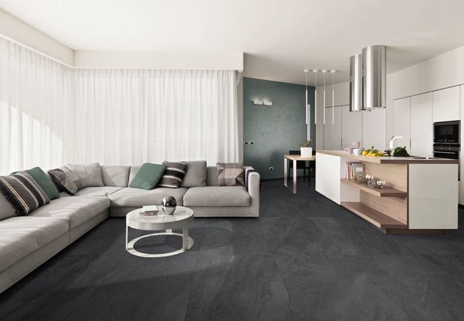 Midgley West Nature Nero Tile 24"x48" - Natural view 2