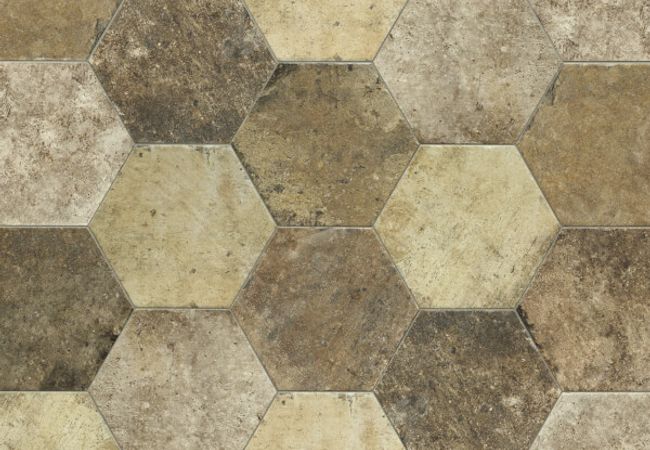 Midgley West New York Broadway Esagona Tile 9"x11" - Natural