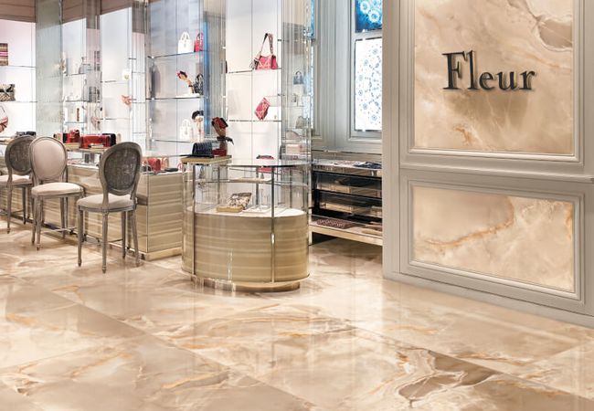 Midgley West Onice Reale Ambra Tile 24"x48" - Polished view 2