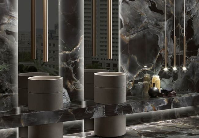 Midgley West Onice Reale Nero Tile 48"x48" - Polished view 2