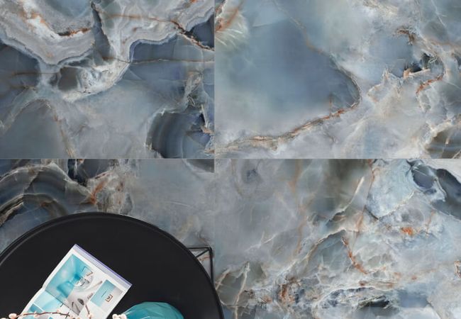 Midgley West Onice Reale Oceano Tile 24"x48" - Polished view 2