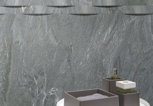 Midgley West Quarzi Frammenti Tirol Tile 6"x48" - Lappato view 2