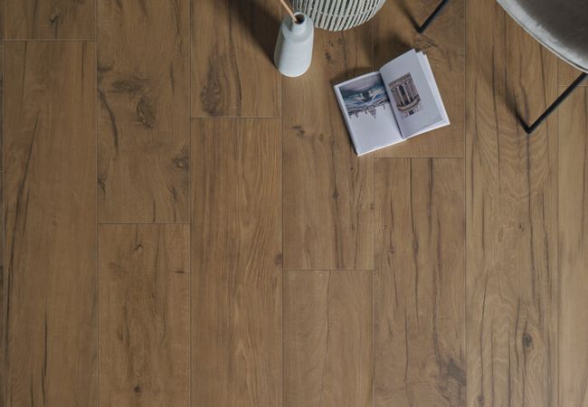 Midgley West Revival Silktech Cuoio Tile 8"x48" - Natural view 2