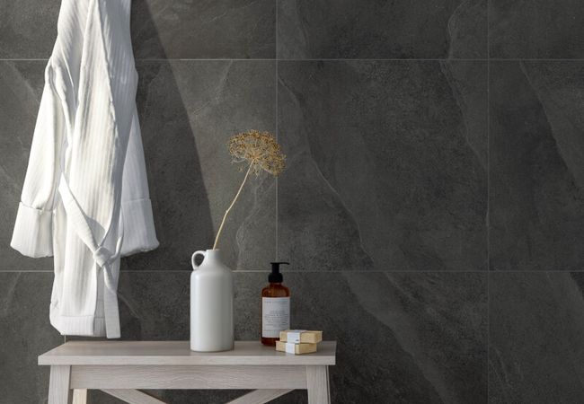 Midgley West Slash Anthracite Tile 24"x48" - Natural view 2