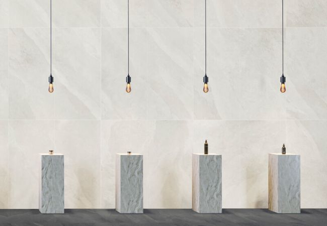 Midgley West Slash Mid Grey Tile 12"x24" - Natural view 2