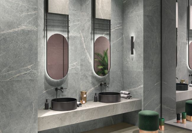 Midgley West Soap Stone Soap White Soap 3D Mosaic Tile 12"x24" - Natural view 2