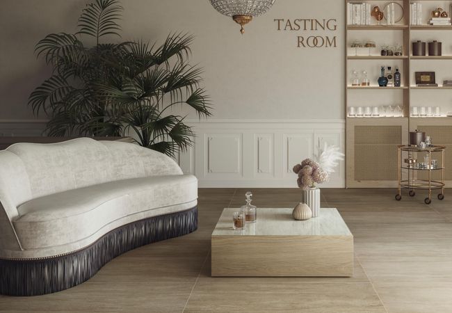 Midgley West Travertini Due Bianco Tile 40"x40" - Natural view 2