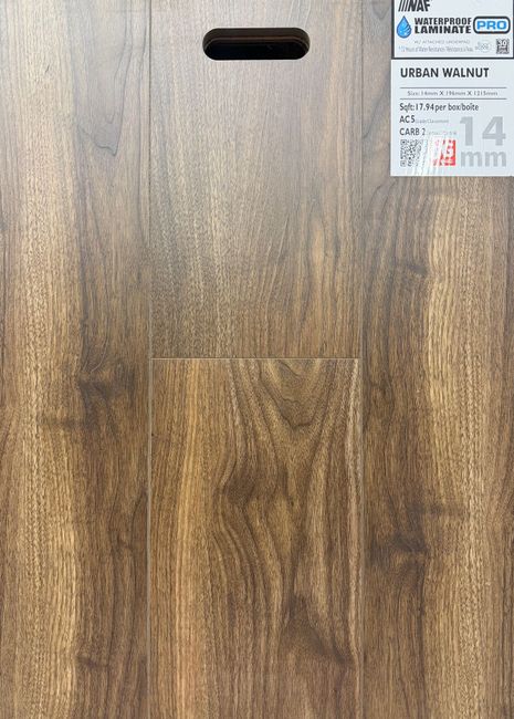 NAF Waterproof Pro Urban Walnut Laminate Flooring