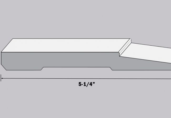 NAF - Floors@Work MDF Primed Bevel Step Baseboard 7 1/4
