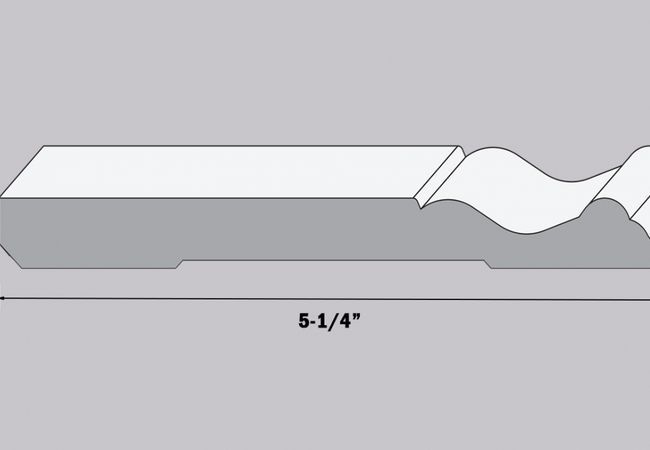NAF - Floors@Work MDF Primed Colonial Baseboard 5 1/4"