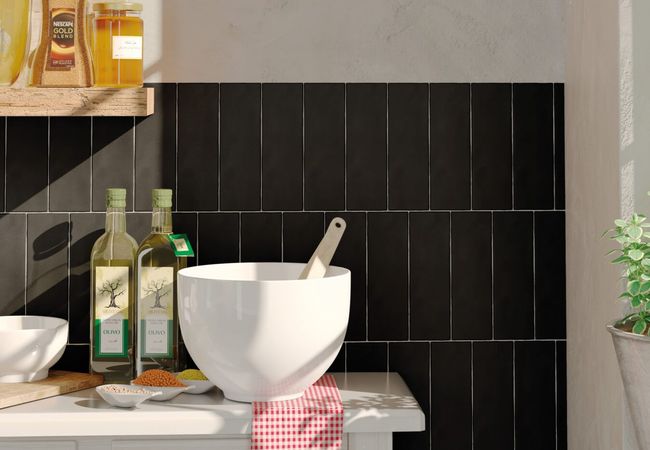 Neshada Tile Borgo Noir Matte 2.5" x 8" Porcelain