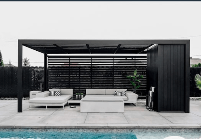 NewTechWood UH17 Screen and Partition Beams Narrow Ebony view 2