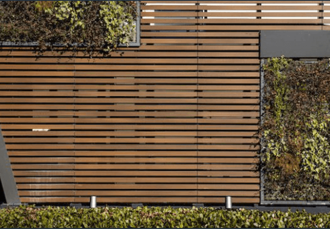 NewTechWood UH17 Screen and Partition Beams Narrow Peruvian Teak view 2