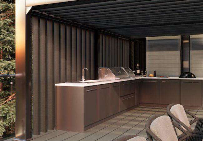 NewTechWood UH26 Screen and Partition Beams Large Charcoal view 2