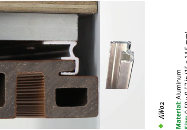 NewTechWood US31 All Weather Gap Siding Roman Antique view 2