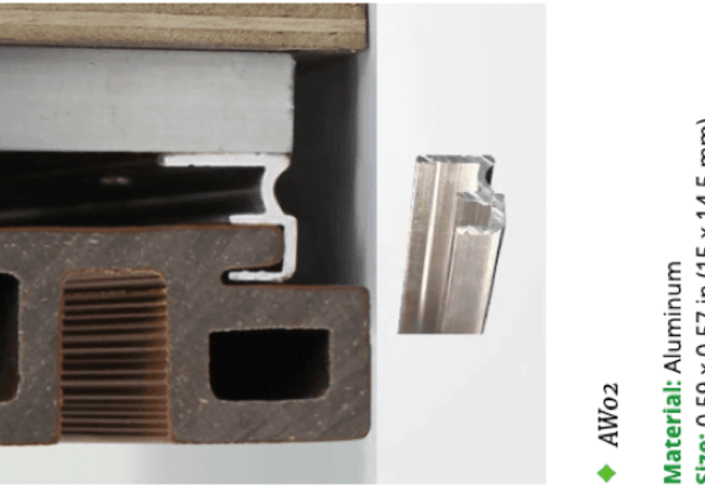 NewTechWood UH61 Norwegian Siding Peruvian Teak view 2