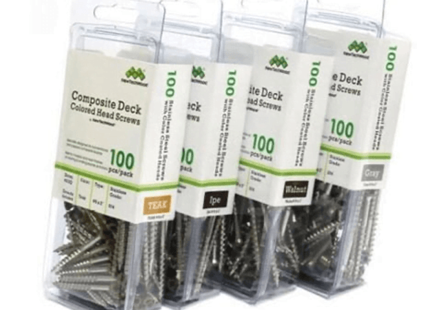 NewTechWood Colored Screws Available to match UH02 Decking Boards