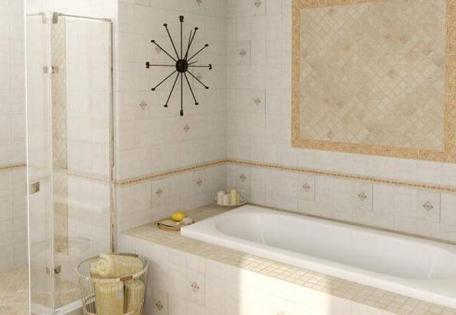 Olympia Alba Wall Tiles Gloss Finish Colors: Grey, Blue, Beige, Taupe Size: 10" X 8"