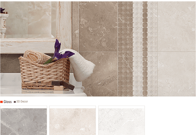 Olympia Champions Gloss Ceramic Wall Tiles Colors: Anthracite, Ivory, White Size: 8" X 20"