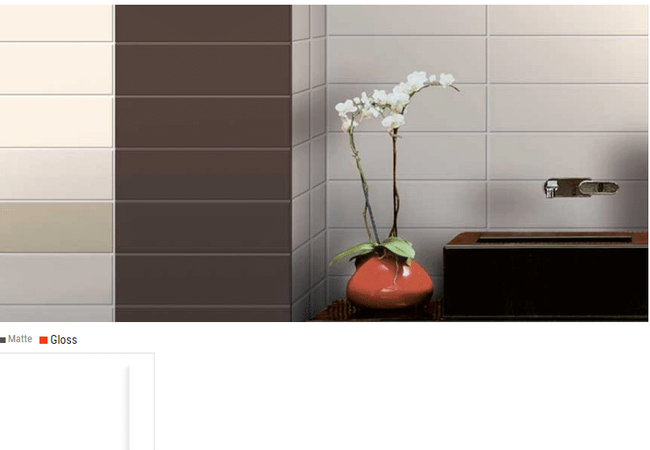 Olympia Gatineau Matte & Gloss Subway Wall Tiles Color: White Size: 4 X 16