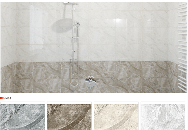 Olympia Iris Gloss Cermic Wall Tiles Color: Anthracite, Brown, Cream, Grey Size: 10 X 16