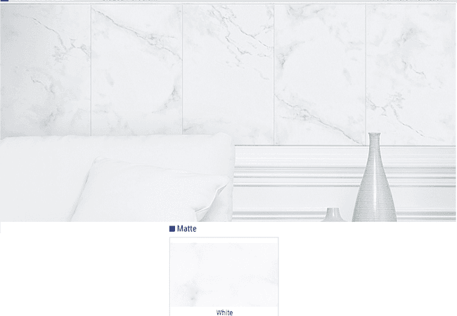 Olympia Carrara Matte Glazed Porcelain Tile Color: White Size: 13x13