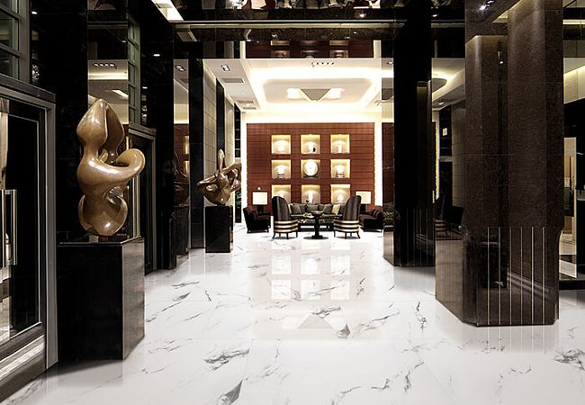 Olympia Carrara X Matte and Polished Porcelain Tile Color: White Size: 24x48, 24x24, 12x24