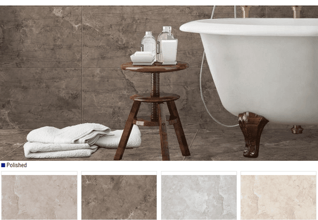 Olympia Concorde Polished Glazed Porcelain Tiles Color: Beige, Brown, Grey, Ivory Size: 12x24 24x24