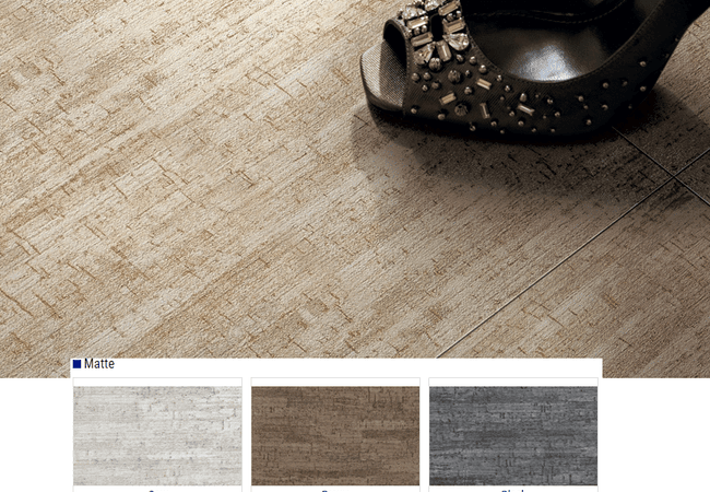Olympia Cork Matte Porcelain Tiles Color: Grey, Brown, Black Size: 12x24