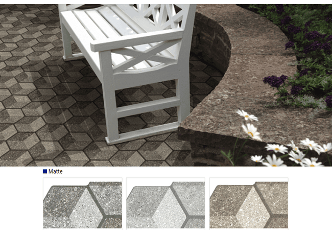 Olympia Cube Matte Glazed Porcelain Tiles Color Anthracite, Grey, Noce Size 18x18