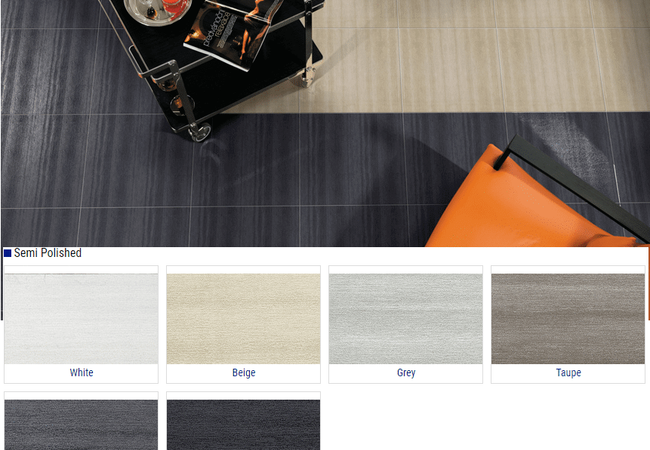 Olympia Firenze Semi Polished Porcelain Tile Color: White, Beige, Grey, Taupe, Charcoal, Black Size: 12x24