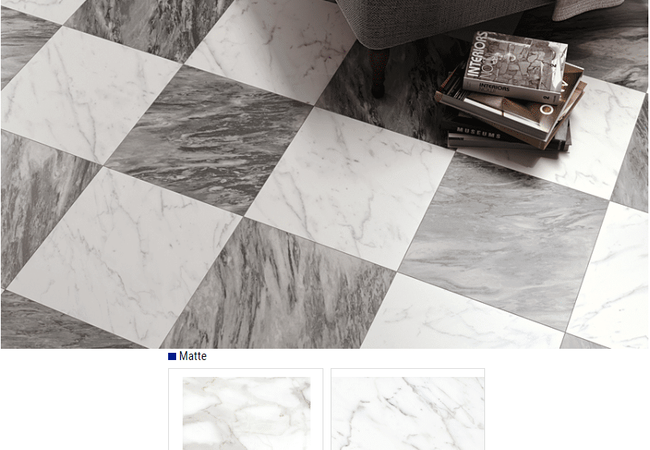 Olympia Inspire Matte Glazed Porcelain Tile Color: Bianco Calacatta, Bianco Statuario Size: 18x18