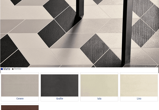 Olympia Kanvas Matte Porcelain Tiles Color: Cenere, Grafite, Luta, Lino, Marsala Size: 30x30 24x24