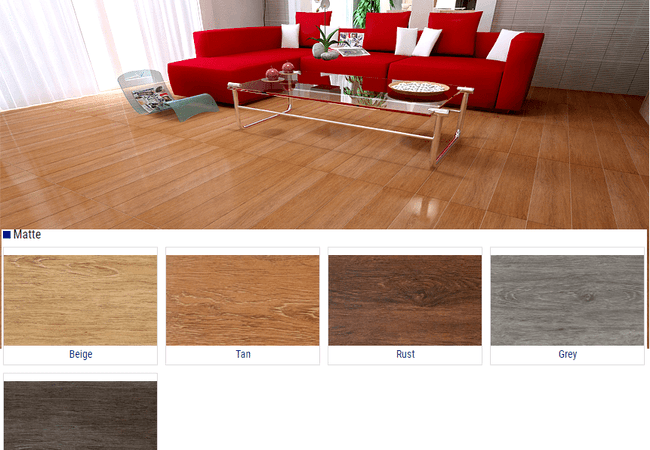 Olympia New Legno Matte Wood Look Porcelain Tiles Color: Beige, Tan, Rust, Grey, Brown Size: 6x24