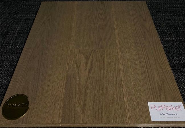 PurParket Gravity European White Oak Engineered Urban Riverstone