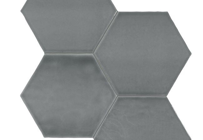 Richmond Tile Teramoda Charcoal 6" Hexagons