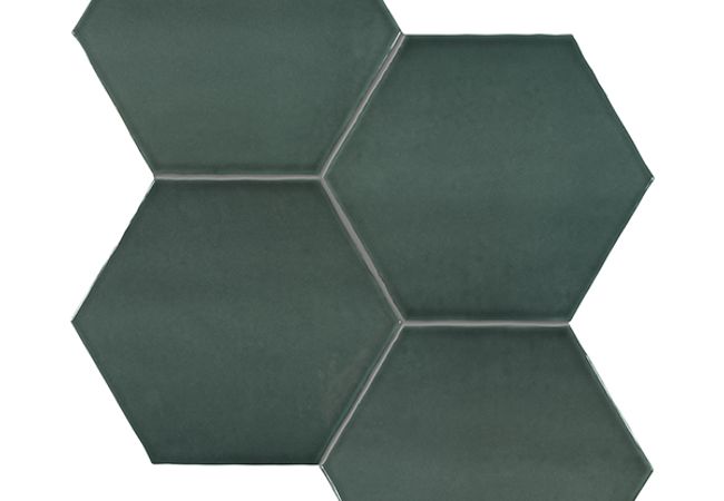 Richmond Tile Teramoda Emerald 6" Hexagons