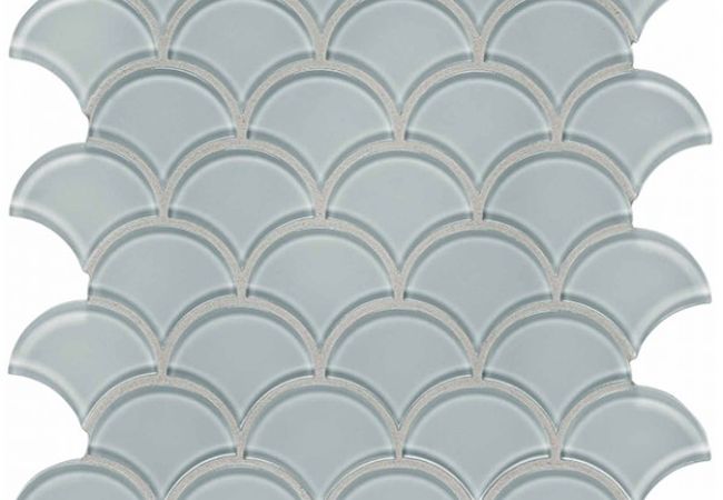 Richmond Tile Element Glass Cloud scallop Mosaic