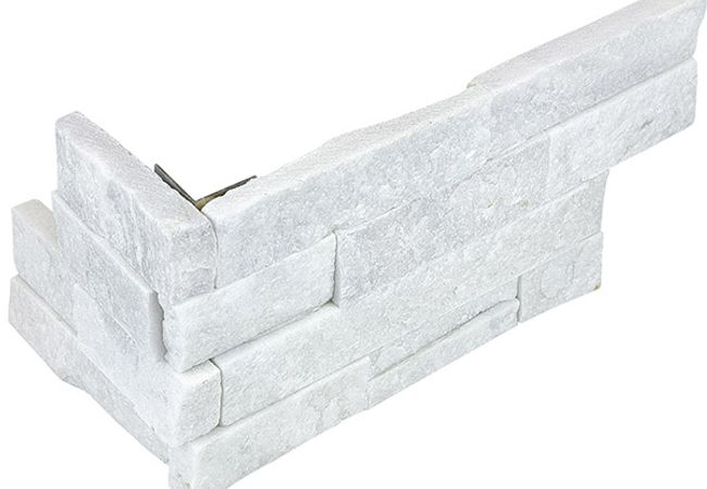 Richmond Tile Ledger Stone Glacier Assembled Corner 6"x18"