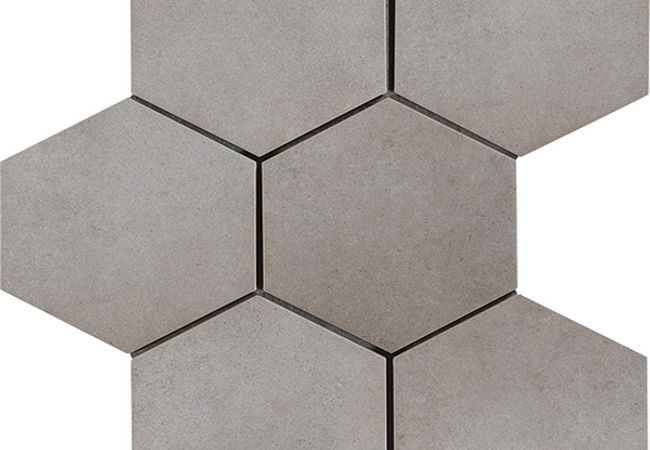 Richmond Tile Cassini Polvere 8"x7" Hexagon Decor
