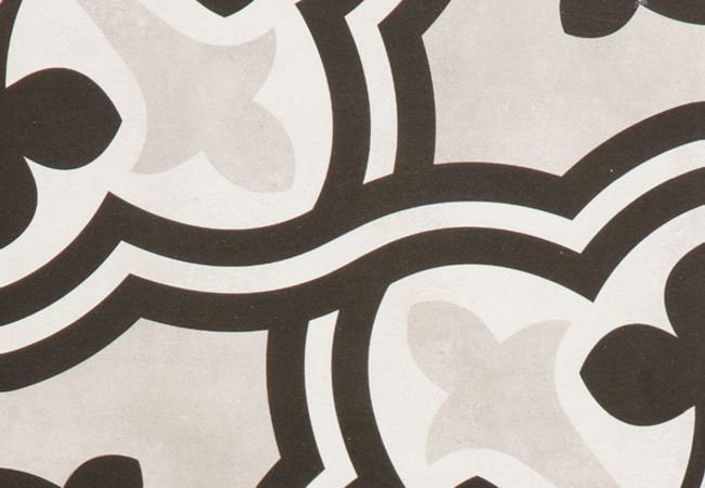 Richmond Tile Geoshapes Ice 8x8 Baroque Deco